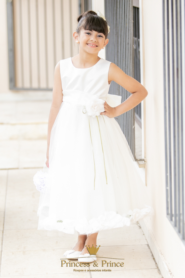 Vestido Pétalas Off-White - Image 7