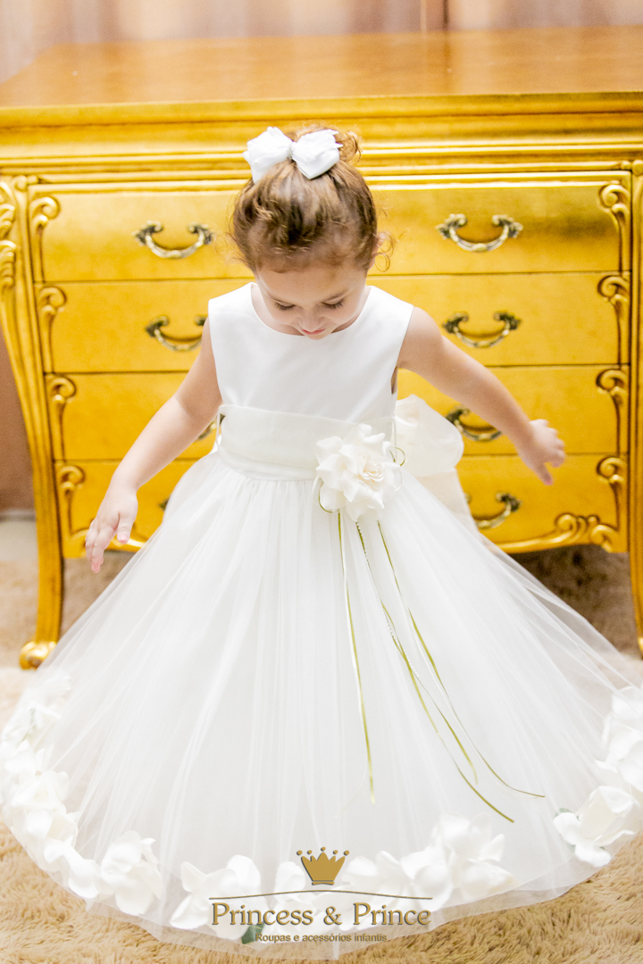 Vestido Pétalas Off-White - Image 3