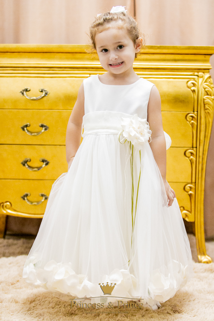 Vestido Pétalas Off-White - Image 6