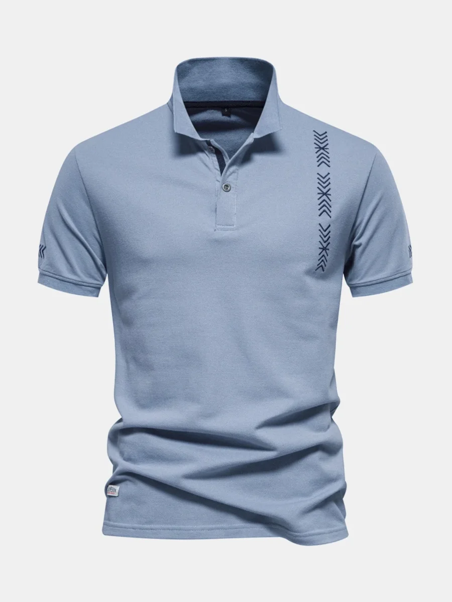 Odeceixe | Polo de Algodão com Bordado de Setas
