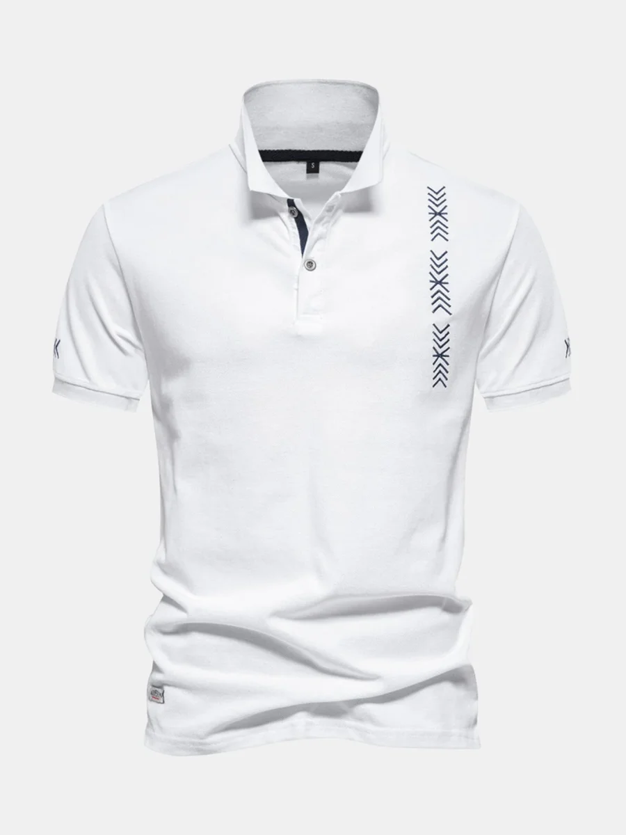 Odeceixe | Polo de Algodão com Bordado de Setas - Image 8