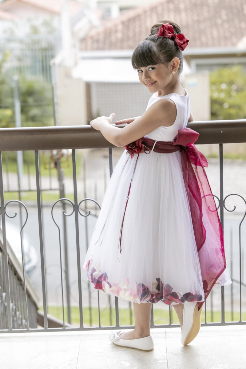 Vestido Pétalas Marsala - Image 2