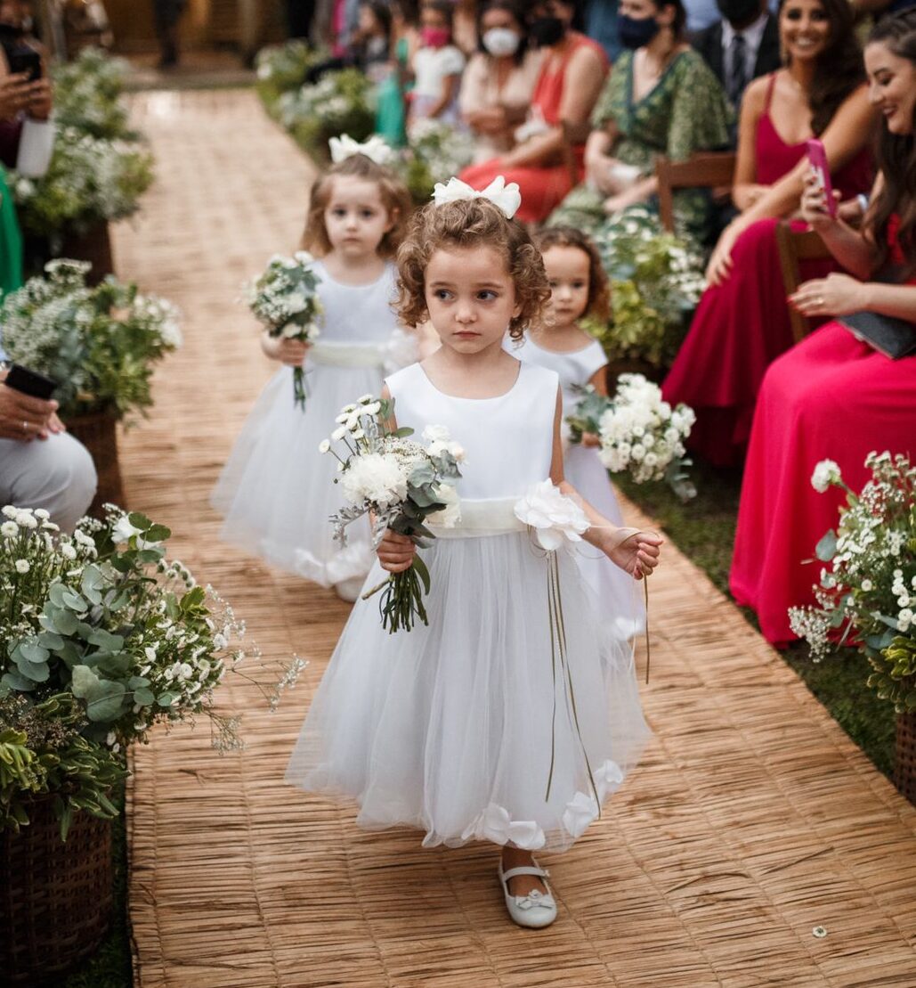 Vestido Pétalas Off-White - Image 2