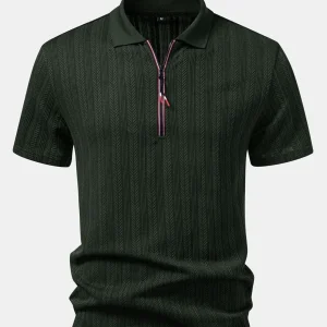 Folegandros | Polo Texturizado com Zíper