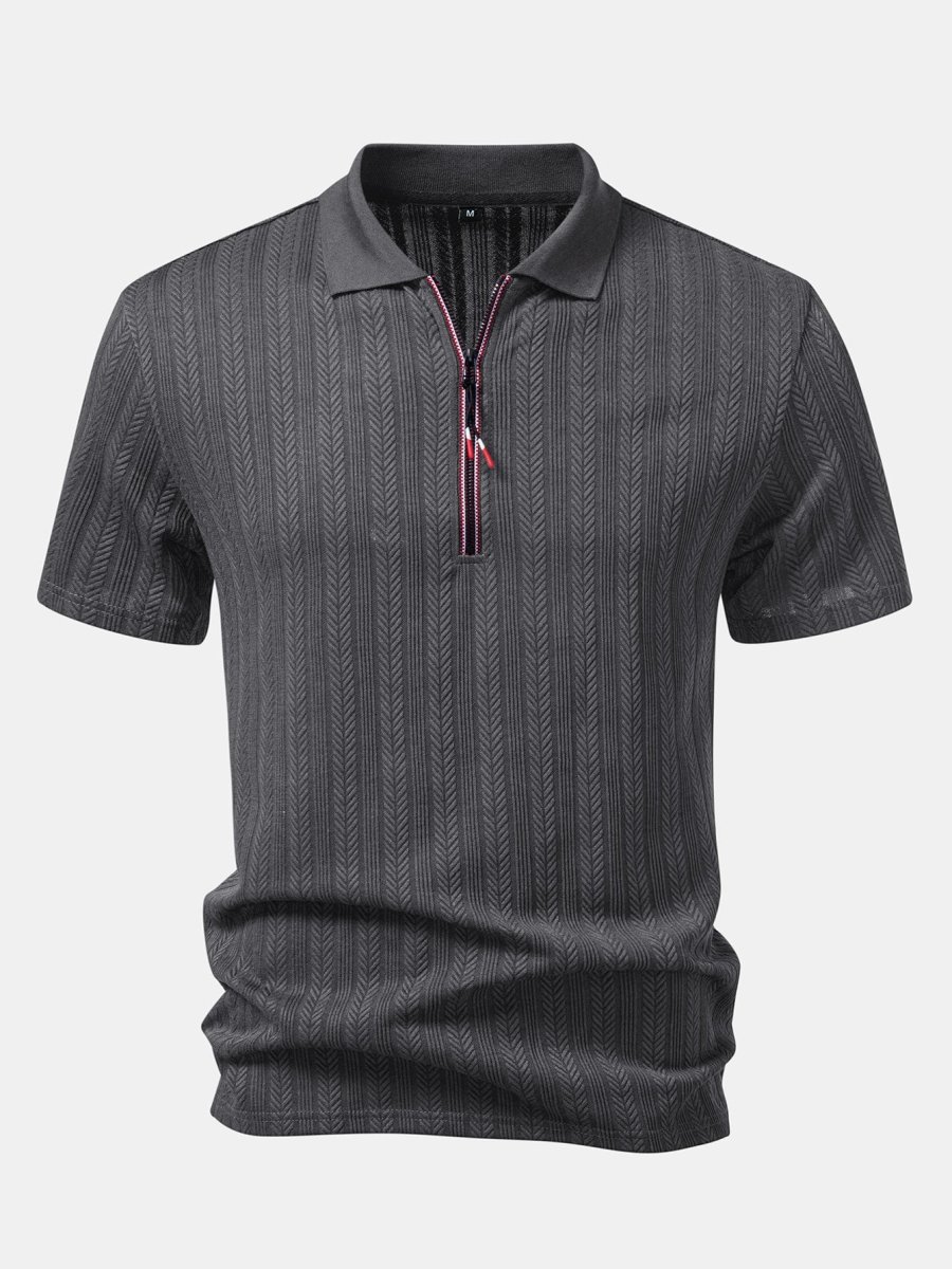 Folegandros | Polo Texturizado com Zíper - Image 8