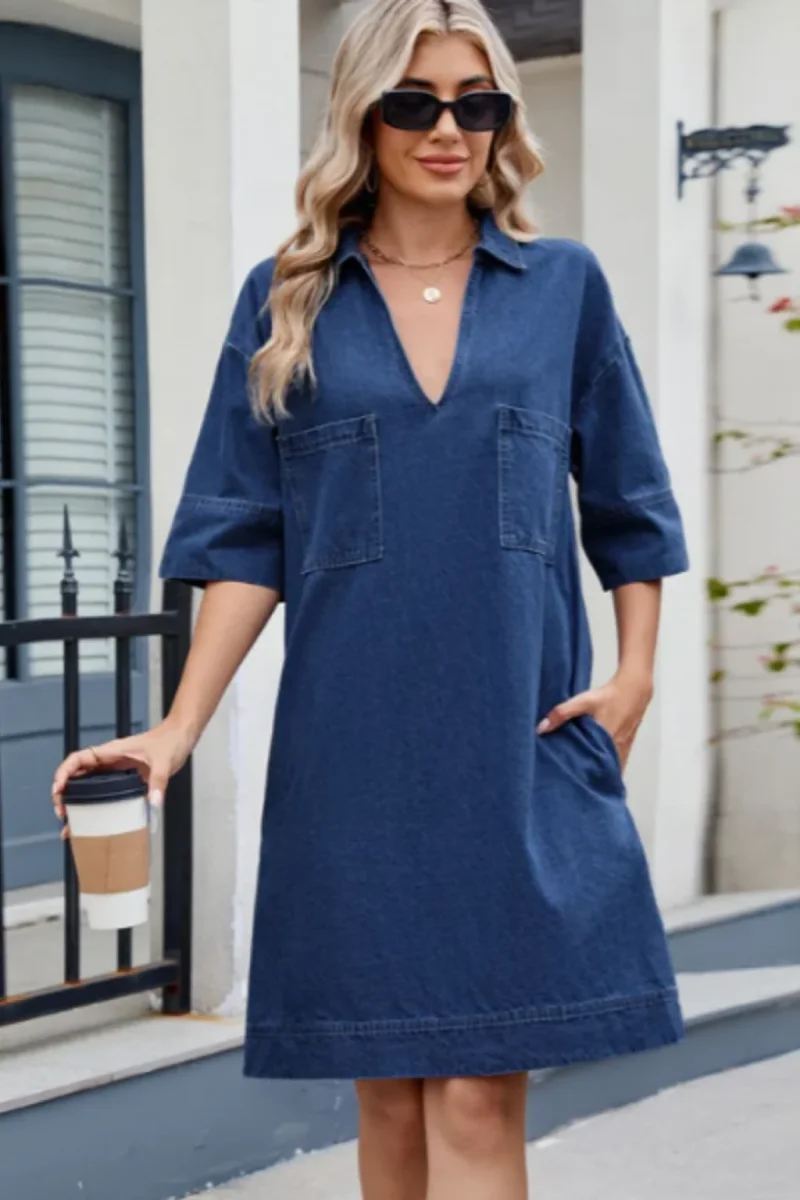 Jéssica - Vestido de Denim Casual - Image 4