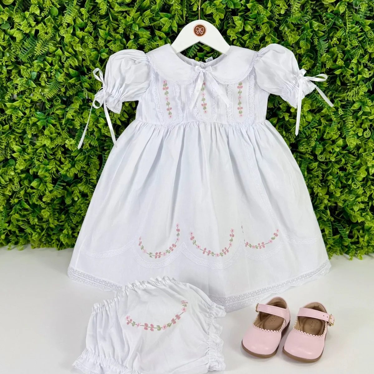 Vestido Batismo Lara Renda Paraibana