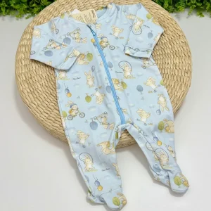 Pijama Azul Estampa Coelhinhos