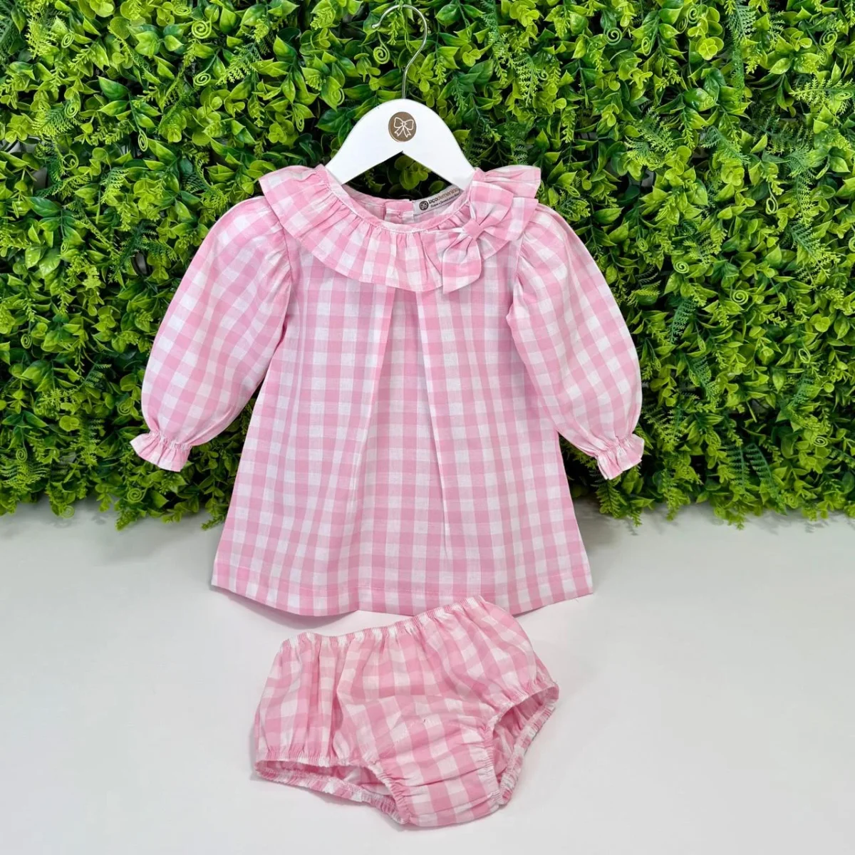 Vestido Charlote Xadrez Rosa - Image 3