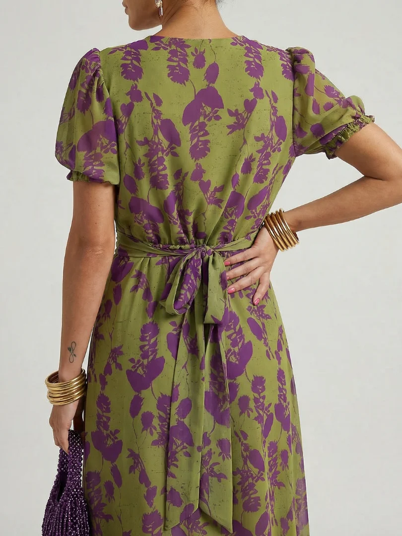 Adelaide | Vestido Midi Floral Relaxado - Image 5