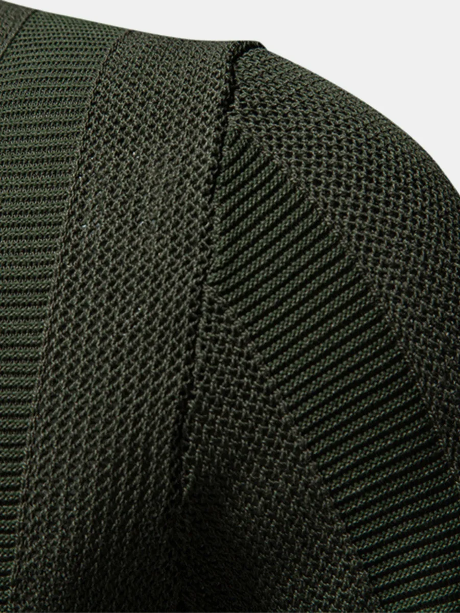 Milos | Camisola Polo de V Neck em Malha Oca Stripe - Image 7