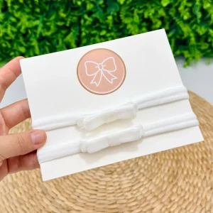 Tiara Lacinho Veludo Branco Amélie