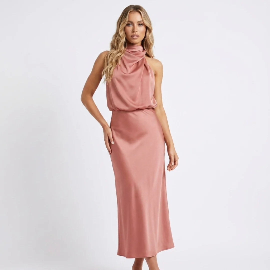 Valquíria | Vestido de Satén Elegante