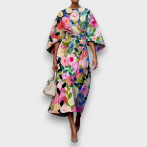 Dulcínia | Vestido Floral Elegante