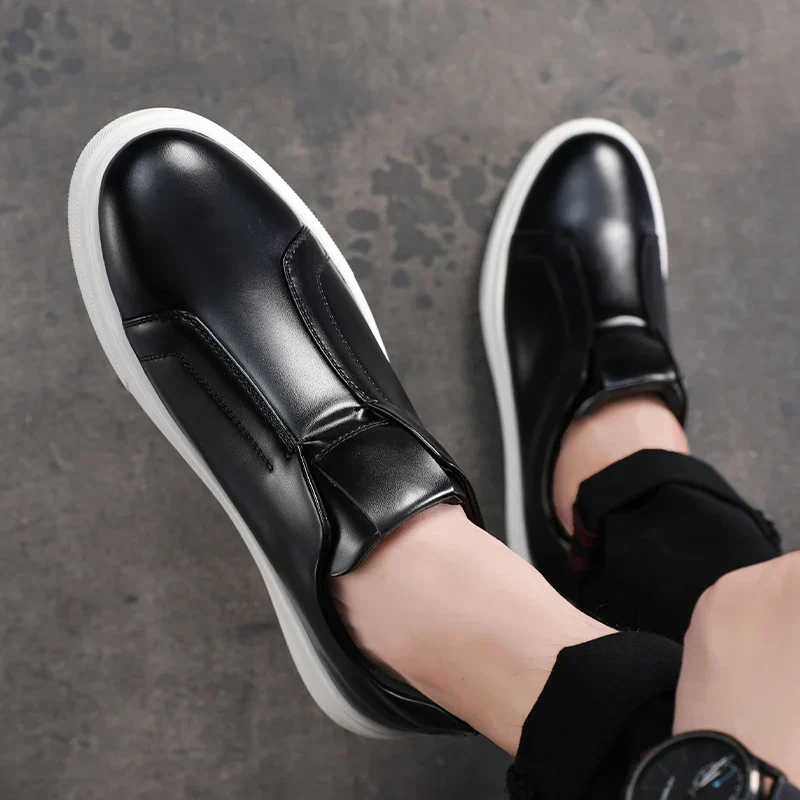 Naxos | Sapatos Casuais de Couro Slip-On - Image 4