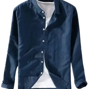 Mykonos | Camisa Casual de Algodão e Linho
