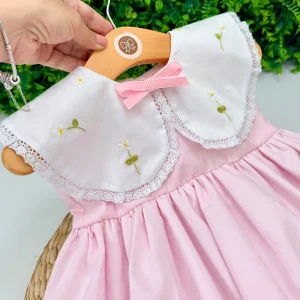 Vestido Rosa Margaridas