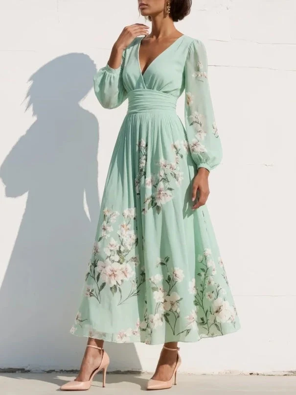 Aurelia | Vestido Midi com Decote em V - Image 8