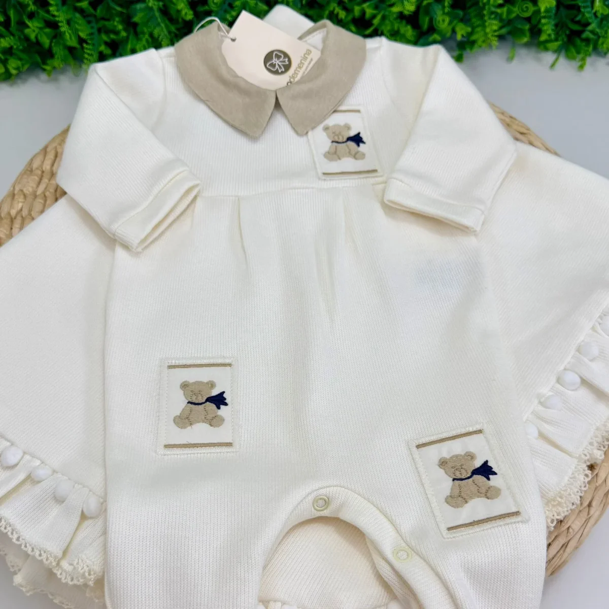 Saída Maternidade Antônio Kidstar® Off-White - Image 3