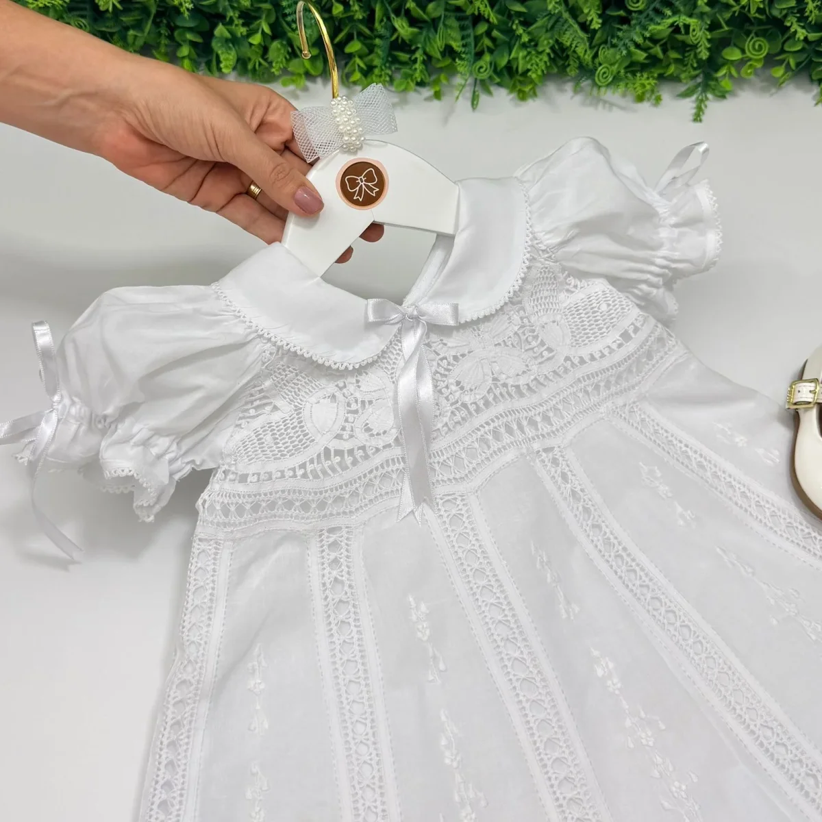 Vestido Batismo Nesga Fina - Image 3
