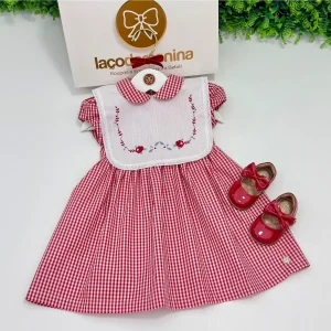 Vestido Naomi Xadrez Vermelho