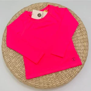 Camisa Infantil Rosa Pink com Proteção UV