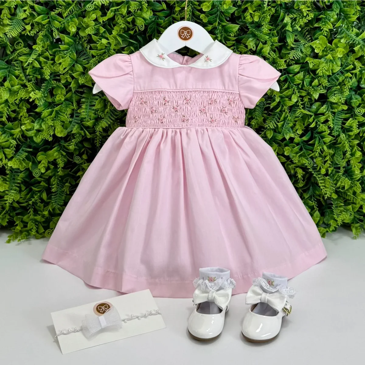 Vestido Festa Clássico Rosa Claro - Image 2