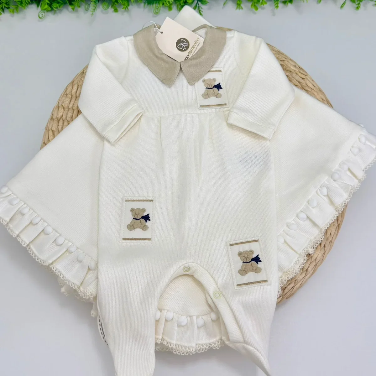 Saída Maternidade Antônio Kidstar® Off-White - Image 2