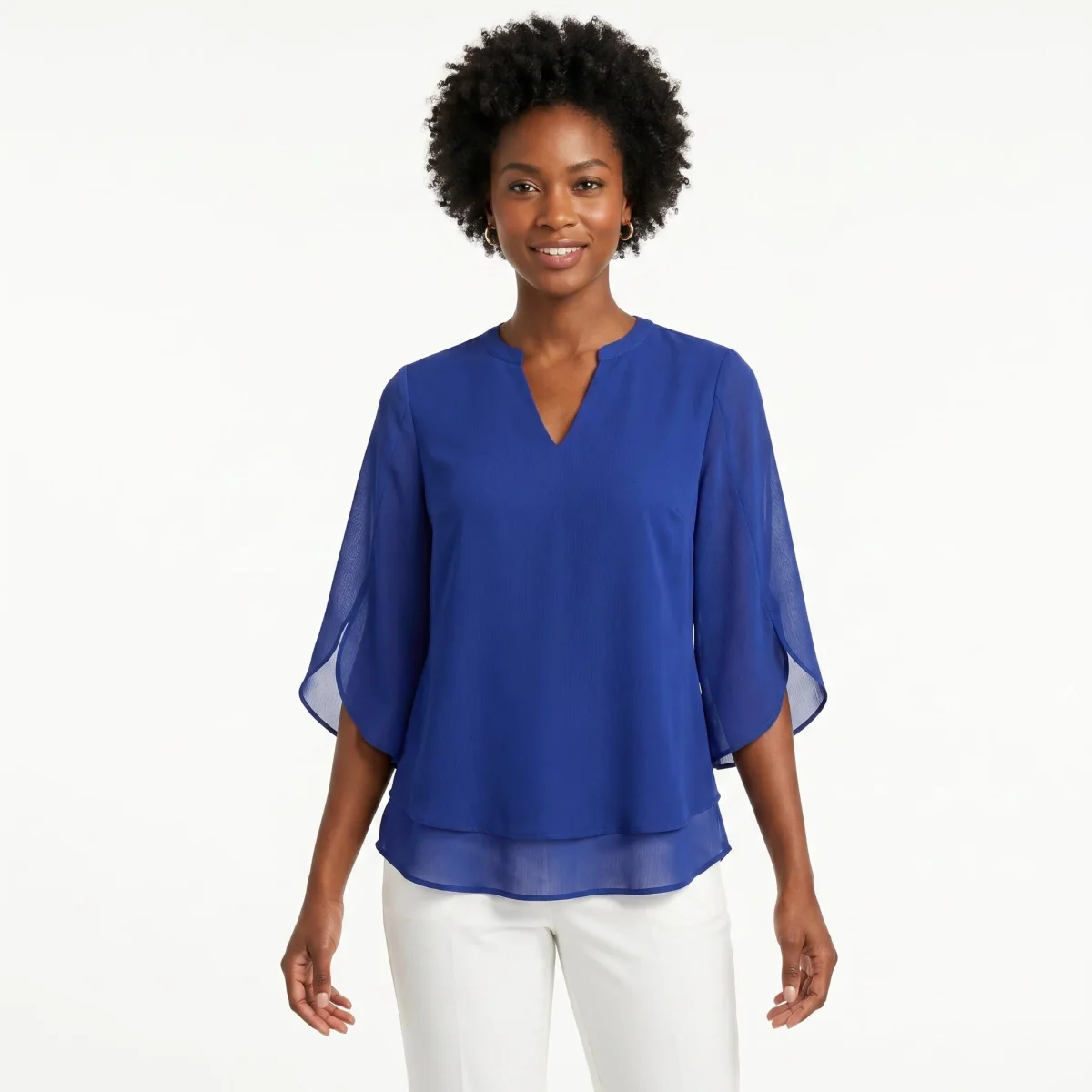 Concha | Blusa com Mangas de Folhos - Image 2